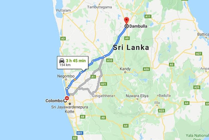 Colombo City to Dambulla City Private Transfer - A Driver Who Keeps the Day Moving