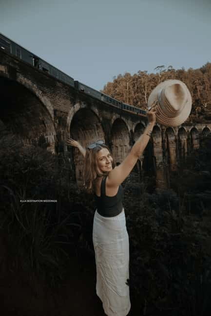 Ella: Nine Arch Bridge Photoshoot - Solo portraits with real Sri Lankan character