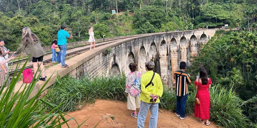 Ella: Tea Factory, Train, and Nine Arch Day Tour with Pickup - Ravana Waterfall gives the day an early visual reward