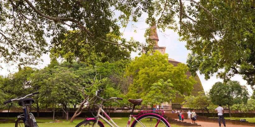 From Dambulla/ Sigiriya: Ancient City of Polonnaruwa by Bike - Entering the ancient city by bike