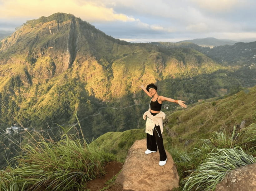 From Ella : Sunrise Hike to Little Adams Peak - Walking through Ella’s tea plantations