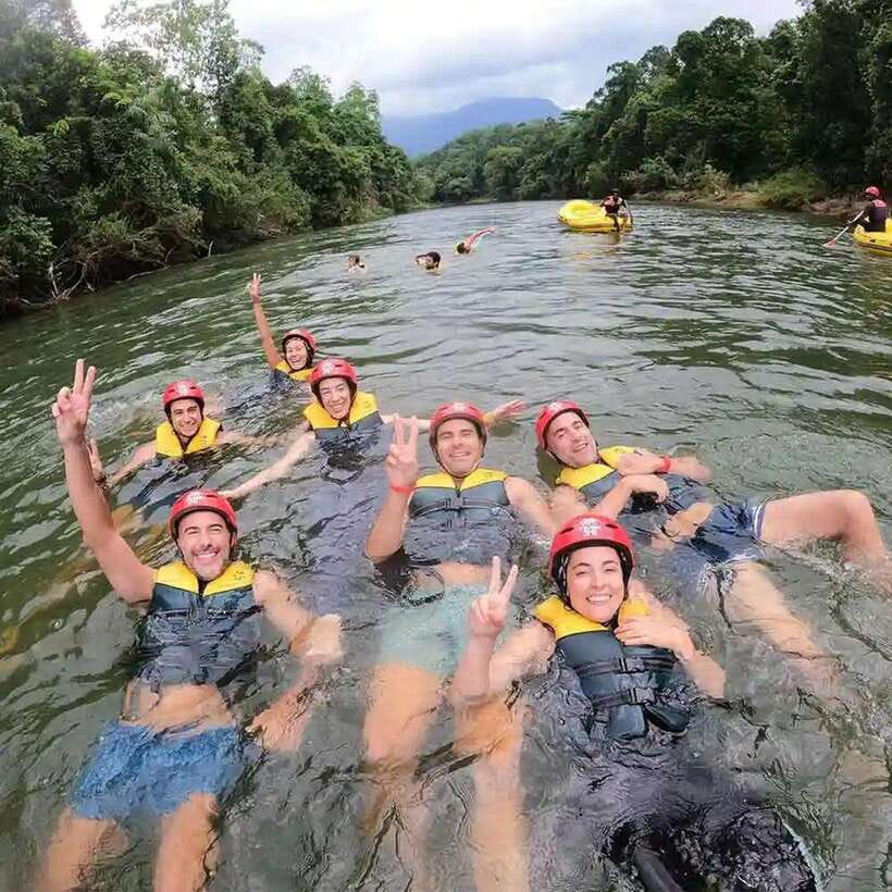 From Kandy: Kelani River White Water Rafting Day Trip - Getting ready beside the Kelani River