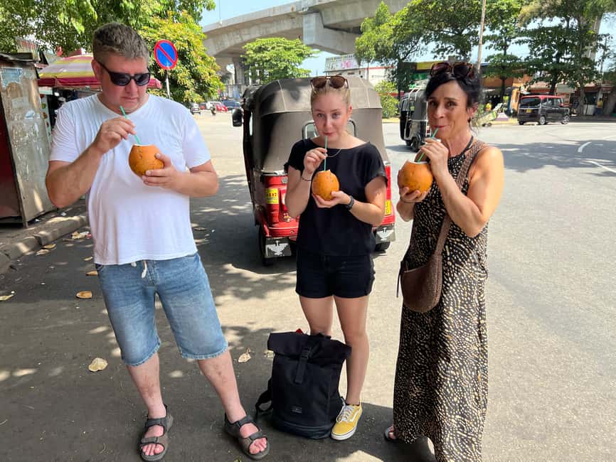From Negombo: Colombo City Tour by Tuk Tuk with Hotel Pickup - Tea tasting, street food, and optional shopping