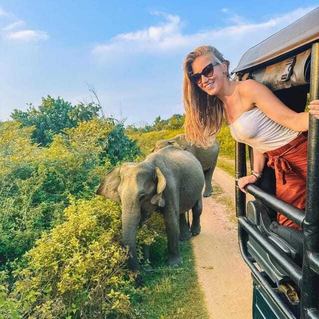 From Sigiriya : Hurulu Eco Park Safari : All Inclusive - The 4x4 ride: useful, open, and sometimes rough