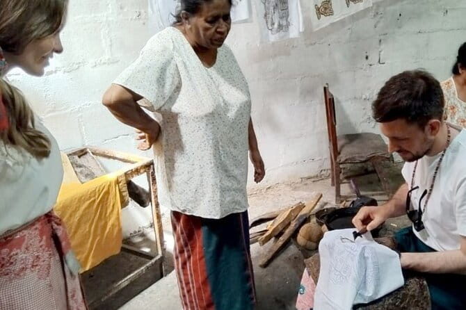 Interactive Batik Workshop and Lessons in Sri Lanka - Adding Color With Several Dye Methods