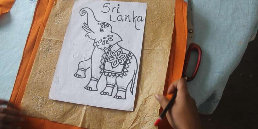 Kandy: Interactive Batik Workshop - Finishing with wax burning and dewaxing