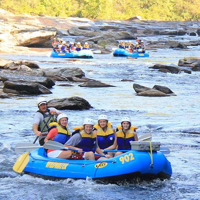 Kandy to Kithulgala White Water Rafting on the Kelani River - Getting ready at the river base