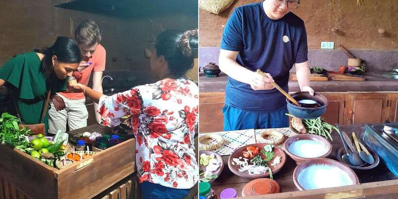 Kandy: Village Cooking Class 12 Dishes with Market Tour - Working through a 12-dish Sri Lankan menu