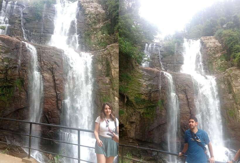 Nuwara Eliya Full day: 5Waterfalls, 2Tea Test & pick by TUK - Upper Kothmale Reservoir and the village roads