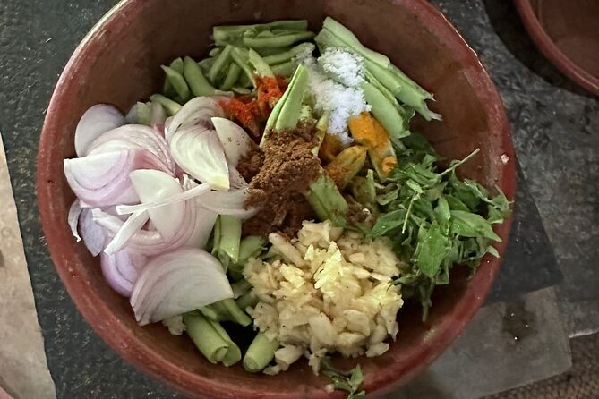 Organic Cooking Class sigiriya home Kitchen(Kumara & family) - Sitting down to eat what you helped make