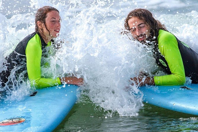 PRIVATE Surf lesson for Beginners Couple - Safety and pop-up practice before the water
