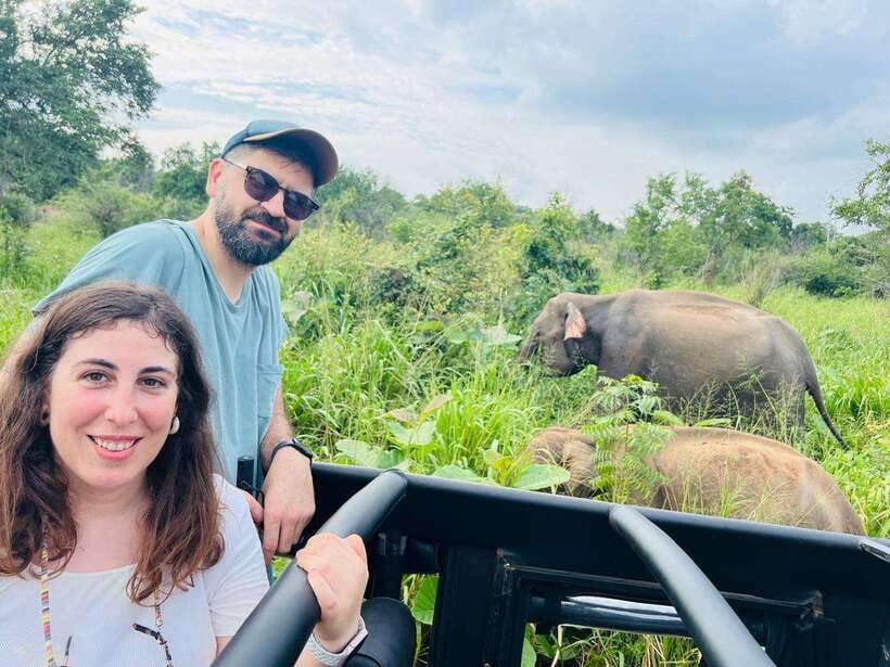 Sigiriya Rock , Dambulla Cave Temple Day Tour from Kandy” - The evening elephant safari