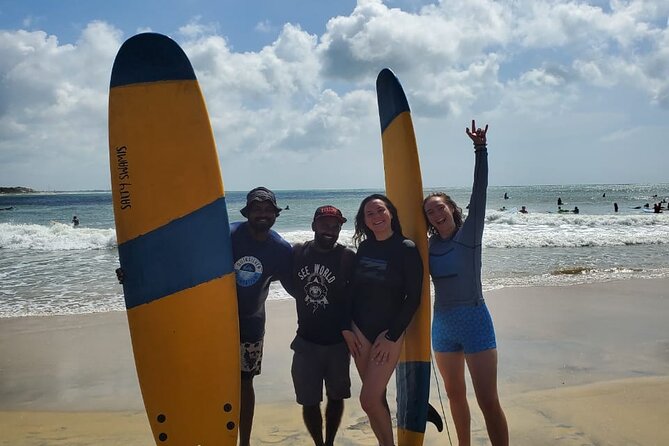 Surf Lessons in Sri lanka Semi - Private or Group Options - The first 20 minutes: pop-up practice and surf etiquette