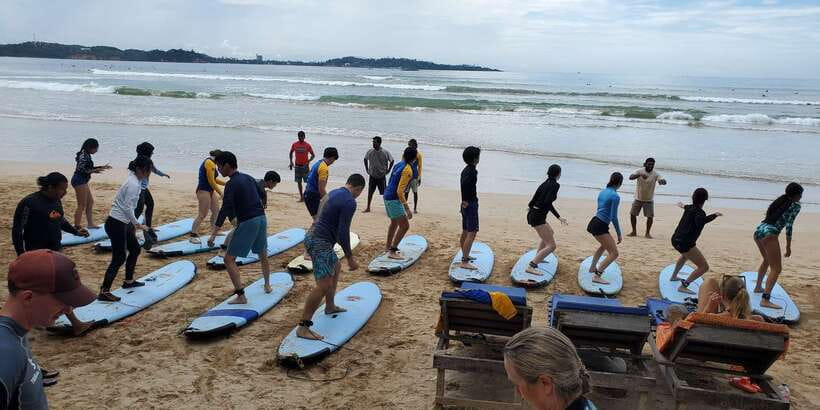 Surf & Stay – Private Surf Lesson Experience in Weligama - What the private water session feels like