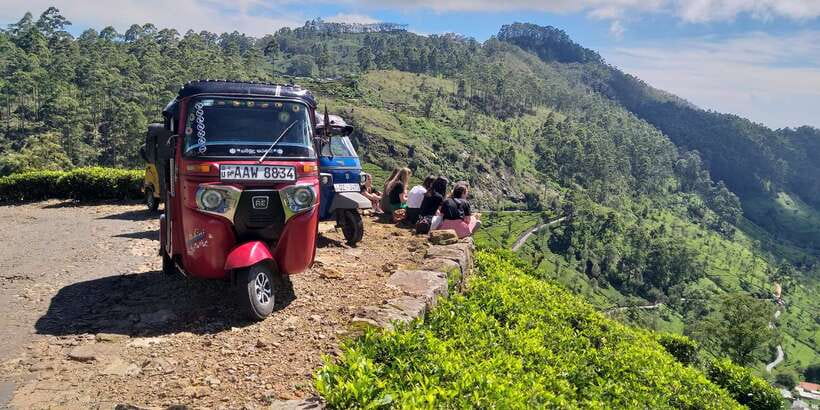 Tuk-Tuk Safari Liptons seat,Tea Fields Hike,TeaFactory Tour - A Picnic in the Countryside