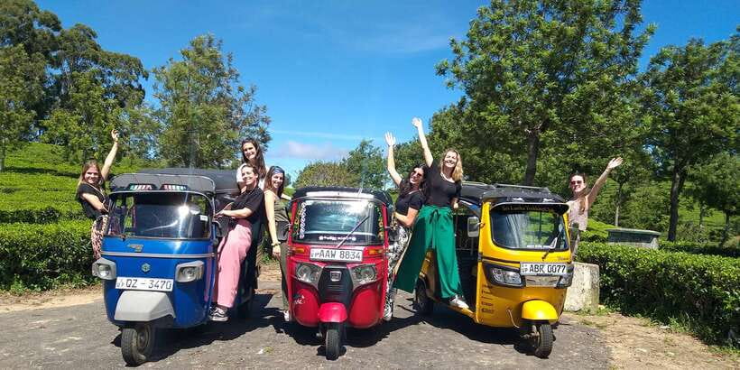 Tuk-Tuk Safari Liptons seat,Tea Fields Hike,TeaFactory Tour - Reaching Lipton Seat and Its Seven-District View