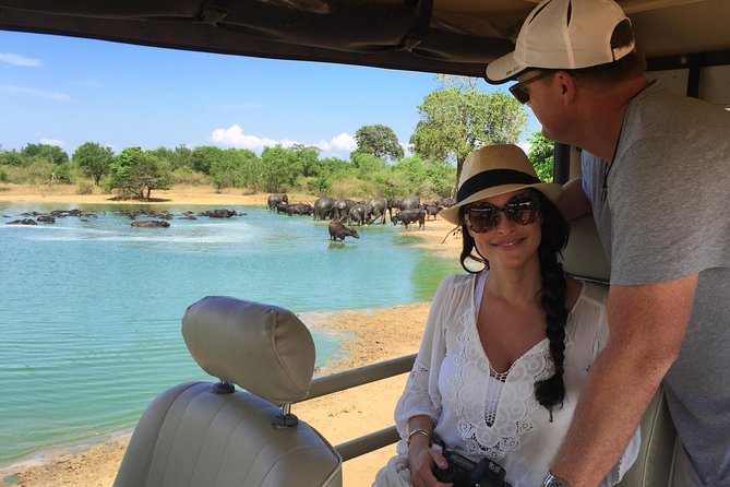 Udawalawe Private Safari frm Hambantota Port by BTM-All Inclusive - Changing from road vehicle to safari jeep